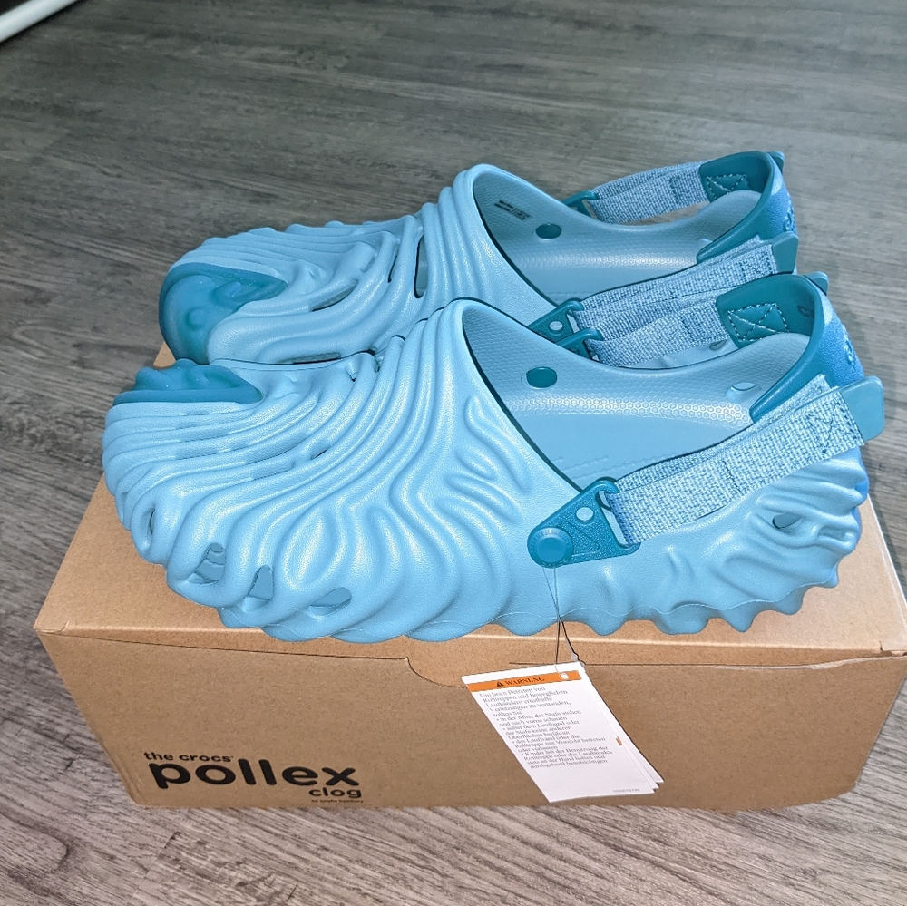 Salehe Bembury x Pollex X Crocs, Men's Size 10, Turquoise